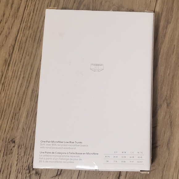 Calvin Klein BLACK Microfiber Trunk Underwear - Size SMALL MENS - Picture 4 of 5